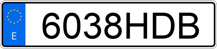 Numer rejestracyjny 6038HDB posiada PEUGEOT 5008
