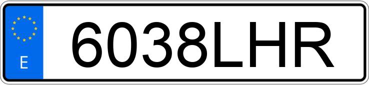 Numer rejestracyjny 6038LHR posiada FIAT TALENTO