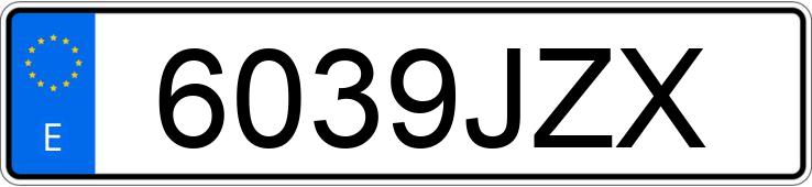 Numer rejestracyjny 6039JZX posiada HONDA CR-V