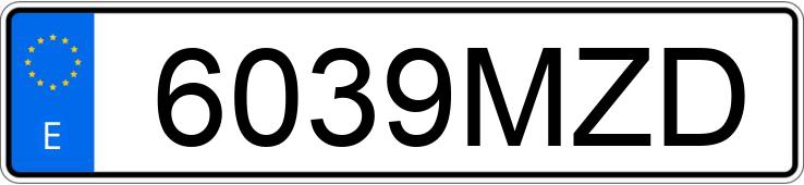 Numer rejestracyjny 6039MZD posiada PEUGEOT 5008 Numer rejestracyjny 6039MZD posiada PEUGEOT 5008