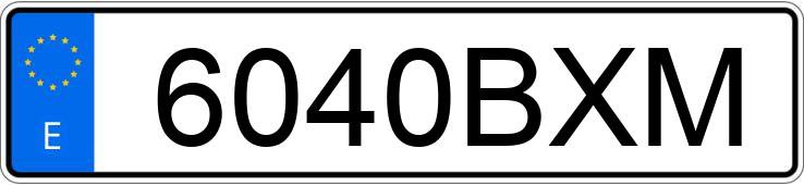 Numer rejestracyjny 6040BXM posiada SAAB 9-3