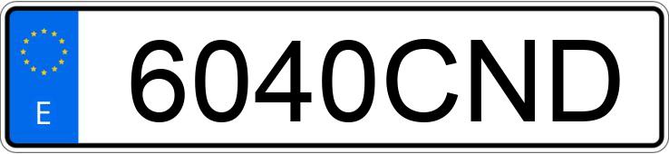 Numer rejestracyjny 6040CND posiada FORD FOCUS