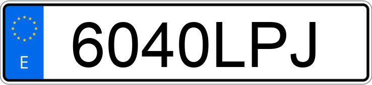Numer rejestracyjny 6040LPJ posiada AUDI Q2