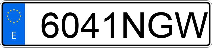 El número de registro 6041NGW tiene SKODA ELROQ