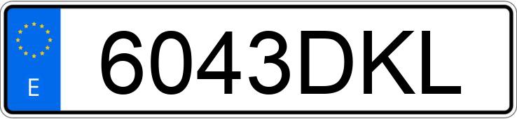 Numer rejestracyjny 6043DKL posiada HONDA JAZZ