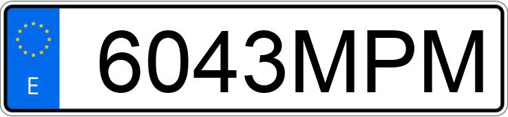 Numer rejestracyjny 6043MPM posiada MITSUBISHI SERIE 30 Numer rejestracyjny 6043MPM posiada MITSUBISHI SERIE 30