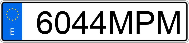 Numer rejestracyjny 6044MPM posiada TOYOTA YARIS