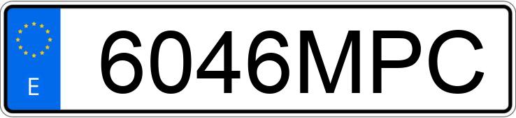 Numer rejestracyjny 6046MPC posiada AUDI RS4