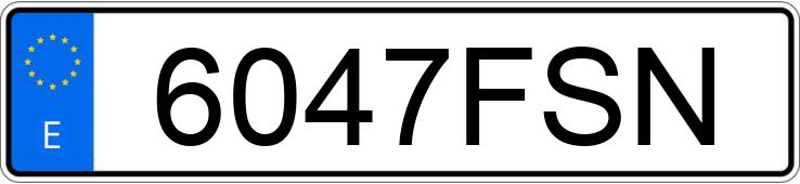 Numer rejestracyjny 6047FSN posiada MERCEDES C (204)
