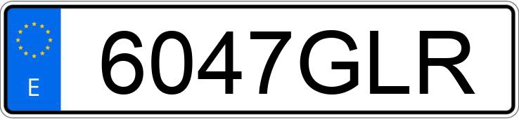 Numer rejestracyjny 6047GLR posiada AUDI A5 SPORTBACK