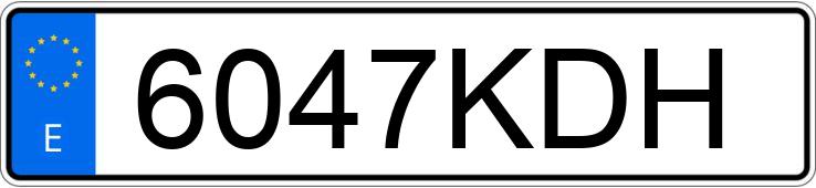 Numer rejestracyjny 6047KDH posiada TOYOTA C-HR