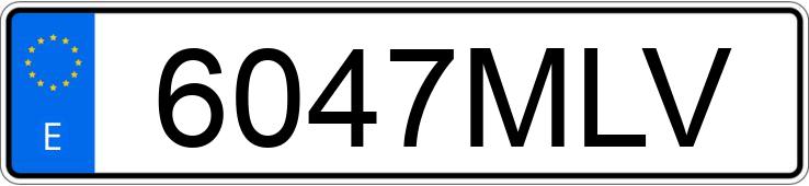 Numer rejestracyjny 6047MLV posiada SEAT IBIZA