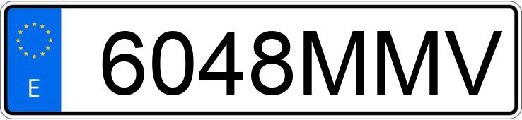 Numer rejestracyjny 6048MMV posiada MERCEDES C (206)