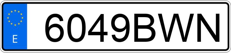 Numer rejestracyjny 6049BWN posiada RENAULT CLIO
