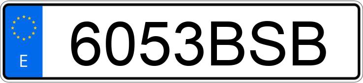 Numer rejestracyjny 6053BSB posiada RENAULT KANGOO