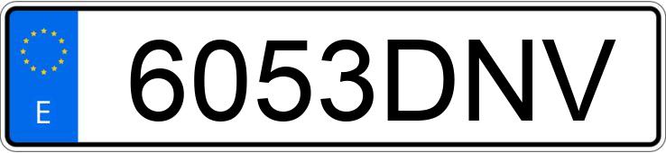 Numer rejestracyjny 6053DNV posiada MERCEDES E (211)