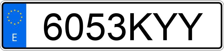 Numer rejestracyjny 6053KYY posiada KIA SPORTAGE