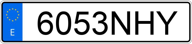 Numer rejestracyjny 6053NHY posiada BMW X1