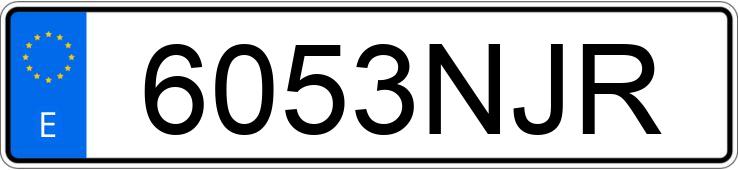 Numer rejestracyjny 6053NJR posiada AUDI A5 SPORTBACK