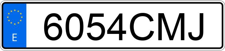 Numer rejestracyjny 6054CMJ posiada RENAULT MEGANE