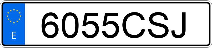 Numer rejestracyjny 6055CSJ posiada CITROEN XSARA