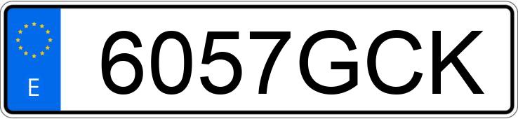 Numer rejestracyjny 6057GCK posiada BMW SERIE 3