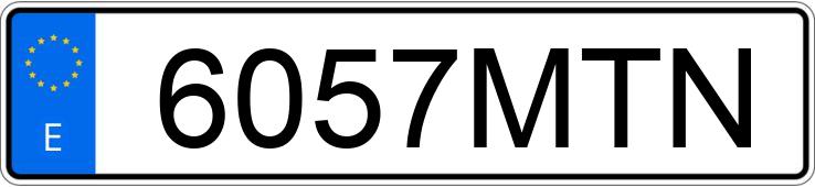 Numer rejestracyjny 6057MTN posiada MERCEDES E (214)