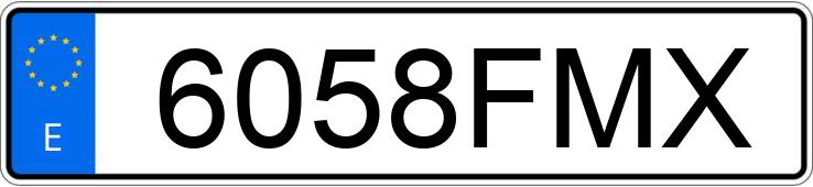 Numer rejestracyjny 6058FMX posiada KIA CARNIVAL