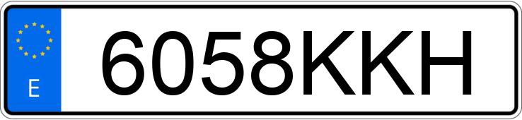 Numer rejestracyjny 6058KKH posiada BMW SERIE 5