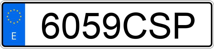 Numer rejestracyjny 6059CSP posiada RENAULT MEGANE