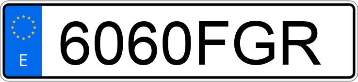 Numer rejestracyjny 6060FGR posiada AUDI A6