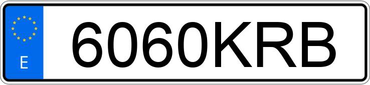 Numer rejestracyjny 6060KRB posiada MERCEDES CLA (117)