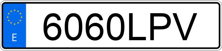 Numer rejestracyjny 6060LPV posiada RENAULT CLIO