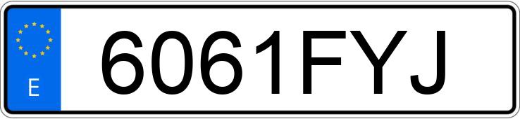 Numer rejestracyjny 6061FYJ posiada AUDI A3 SPORTBACK Numer rejestracyjny 6061FYJ posiada AUDI A3 SPORTBACK