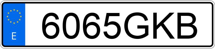 Numer rejestracyjny 6065GKB posiada FIAT PUNTO