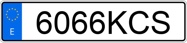Numer rejestracyjny 6066KCS posiada VOLKSWAGEN GOLF