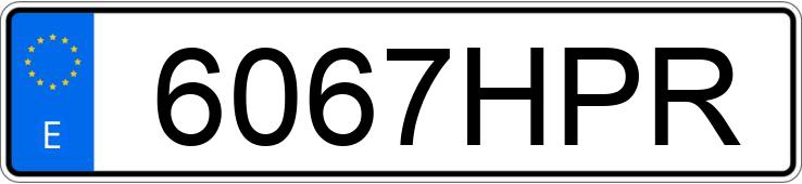 Numer rejestracyjny 6067HPR posiada BMW SERIE 3