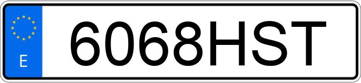 Numer rejestracyjny 6068HST posiada VOLVO XC60