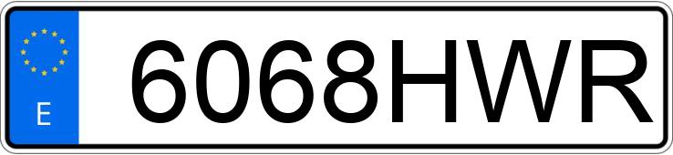 Numer rejestracyjny 6068HWR posiada HYUNDAI I30