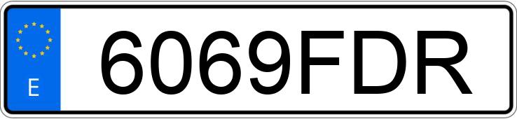 Numer rejestracyjny 6069FDR posiada RENAULT MEGANE