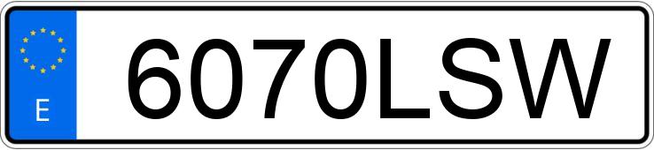 Numer rejestracyjny 6070LSW posiada PEUGEOT PARTNER