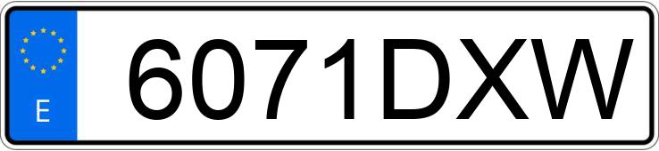 Le numéro d’enregistrement 6071DXW a RENAULT MEGANE Le numéro d’enregistrement 6071DXW a RENAULT MEGANE