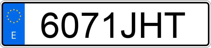 Numer rejestracyjny 6071JHT posiada RENAULT CLIO