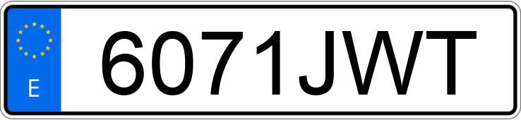 Numer rejestracyjny 6071JWT posiada MINI MINI