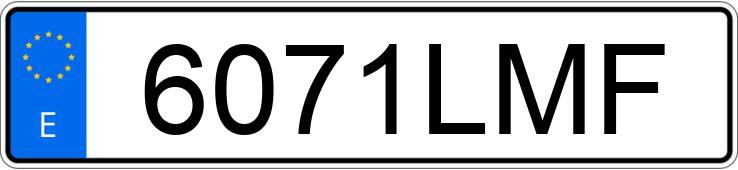 Numer rejestracyjny 6071LMF posiada MERCEDES CITAN