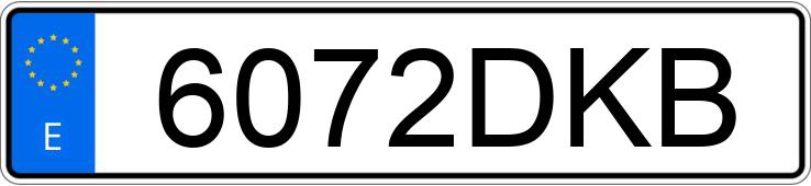 Numer rejestracyjny 6072DKB posiada ROVER 75