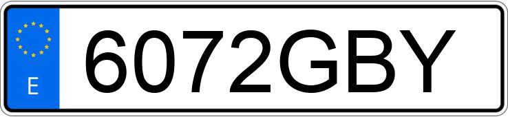 Numer rejestracyjny 6072GBY posiada KAWASAKI Z 750