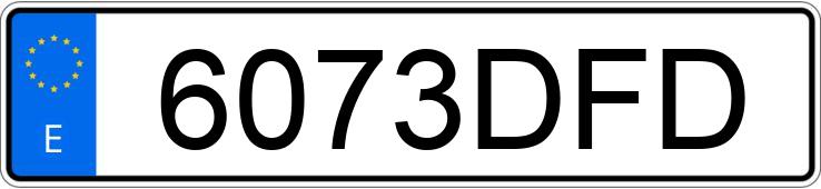 Numer rejestracyjny 6073DFD posiada FORD MONDEO