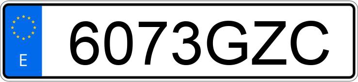 Numer rejestracyjny 6073GZC posiada MERCEDES VITO