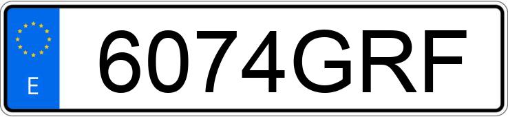 Numer rejestracyjny 6074GRF posiada RENAULT GRAND KANGOO